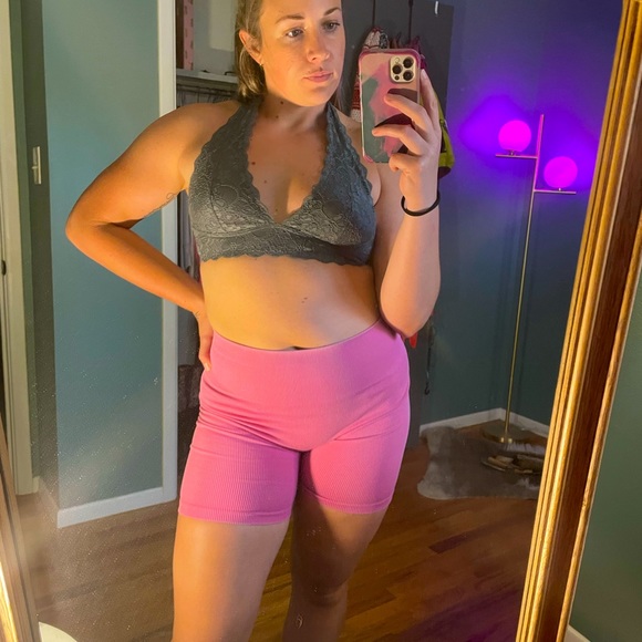2 Large Free People lace bras (gray and rust) - Picture 1 of 3